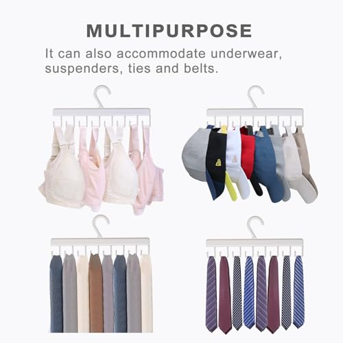 Muchfun 2-Pack Hat Hanger for Closet – 16-Hook Baseball Cap Organizer