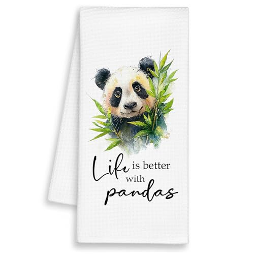 Cute Panda Kitchen Towels - 16x24in Decorative Dish Towels