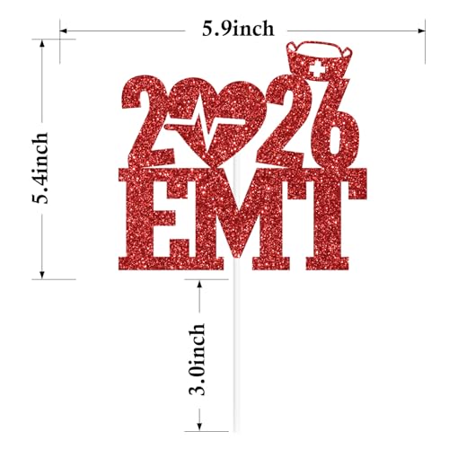Congrats EMT Cake Topper for 2025 Nursing Graduation
