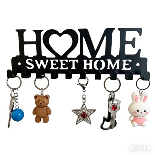 Metal Wall Art Key Holder Heavy Duty Key Hook for Wall Decor