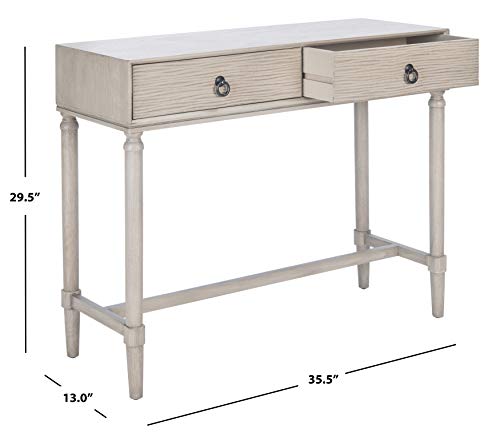 Safavieh Home Collection Aliyah Greige 2-Drawer Console Table