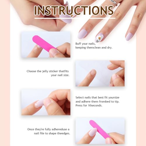 Red Glossy Almond Press on Nails Medium False Acrylic Nail Kit