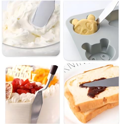 MDLJG 5 Pieces Stainless Steel Cake Spatula Set for Baking Decorating