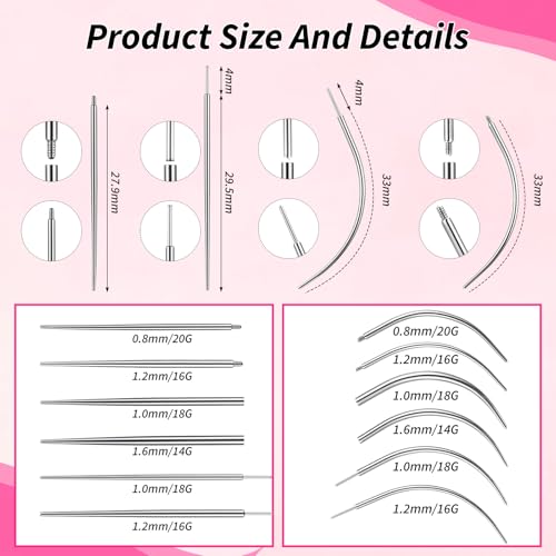 13Pcs Piercing Ball Grabber Tool Stainless Steel Earring Applicator Kit