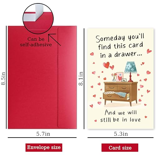 Heartfelt Father's Day Card for Husband or Boyfriend - 8.1x5.3in