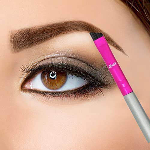 Vertex Firm Angled Eyebrow Brush Kit 2-Piece Hair Strokes Applicator