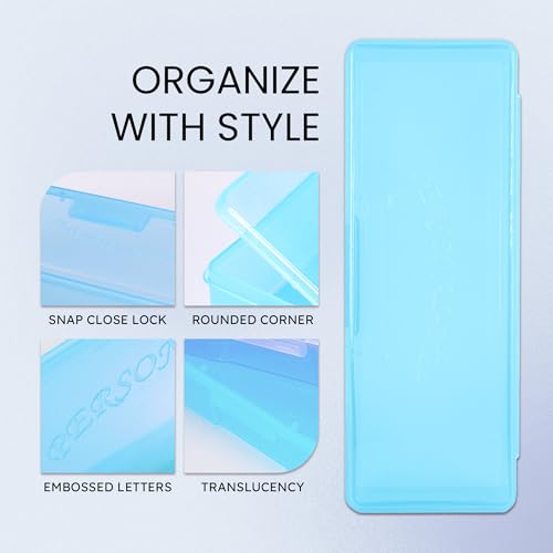 Beauticom Large Personal Storage Box Case Blue - Nail & Craft Organizer