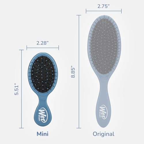 Wet Brush Mini Detangler Hair Brush - Elemental Blue Travel Hairbrush