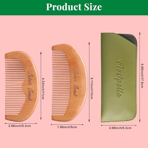 FIRSTPELLA 2Pcs Wooden Birthing Comb for Labor Pain Relief and Delivery Essentials