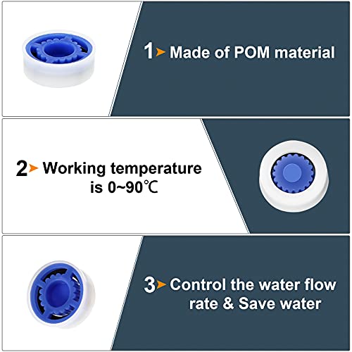 Patelai 10 Pcs Shower Flow Restrictors, 14.3 x 13.85 mm - Save Water