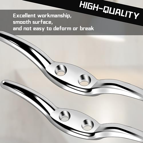 4 Pcs Zinc Alloy Blind Cord Cleats - Safety Curtain Rope Holders with Screws