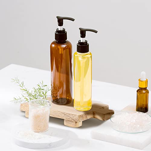 Honeydak Wooden Pedestal Stand Riser, 9x6 Inch Footed Tray for Bathroom