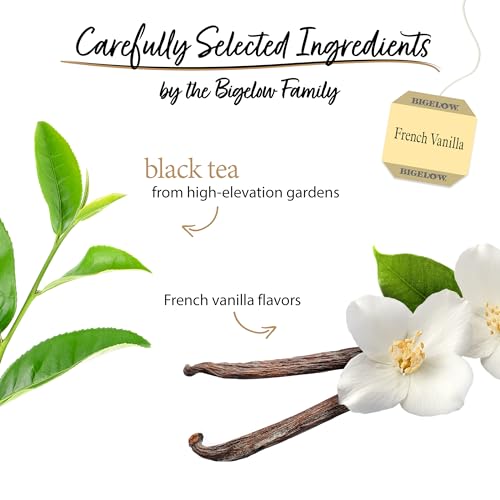 Bigelow French Vanilla Black Tea, 120 Individually Wrapped Tea Bags