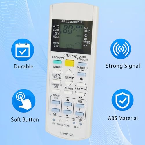 Universal Replacement Remote for Panasonic Air Conditioner A75C2913