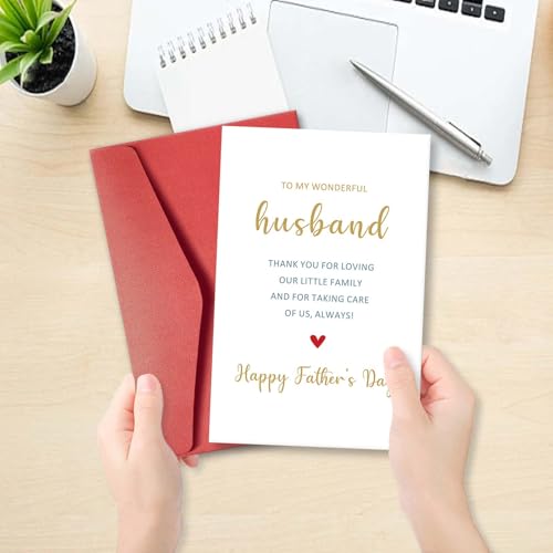 Romantic Father's Day Card for Husband - Heartfelt Gift from Wife
