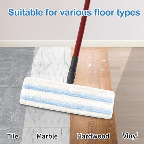Microfiber Mop Replacement Pads for O-Cedar H2PrO Flat Mop - 4 Pack