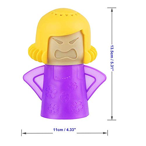 Angry Mama Microwave Steam Cleaner - Heat-Resistant Purple Kitchen Tool