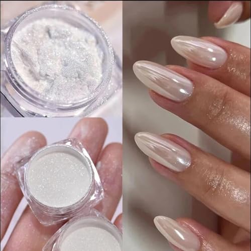 Bellecrey Laser Chrome Nail Powder Mirror Effect Pigment Art Dust Kit