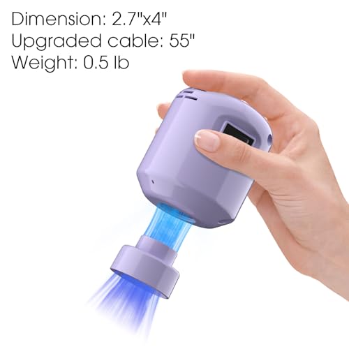 SZO Electric Vacuum Pump for Storage Bags, Purple - Compact & Portable