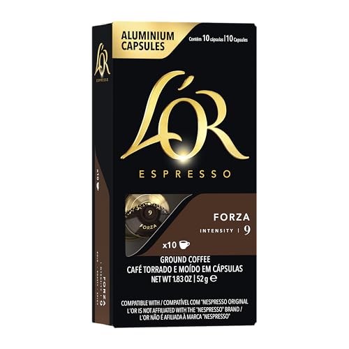 L'OR Espresso Capsules Forza, Medium Roast, 10 Count