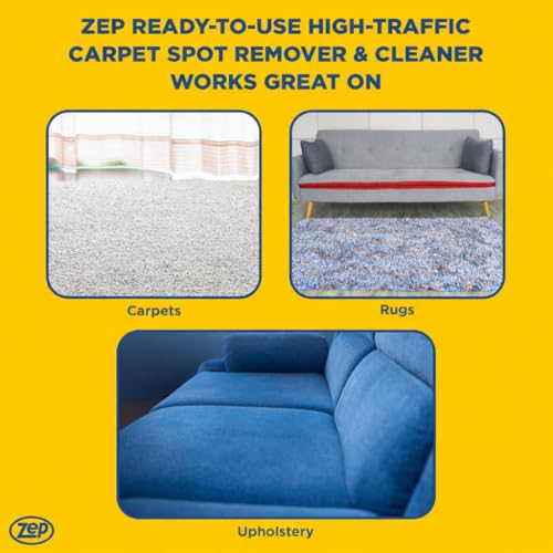 Zep High Traffic Carpet Cleaner - 1 Gallon for Deep Stain Removal