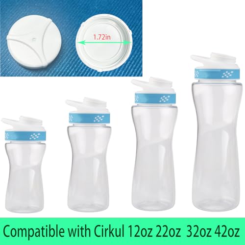 3 pcs Lid for Cirkul Water Bottle,Lid Compatible with Cirkul Bottle£¬Lid Applicable to for Cirkul Bottle of (Black/White/Blue)