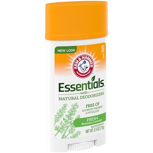 Arm & Hammer Essentials Natural Deodorant, Fresh Scent, 2.5 oz