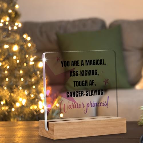 Cancer Survivor Acrylic Sign | Encouraging Gifts for Women