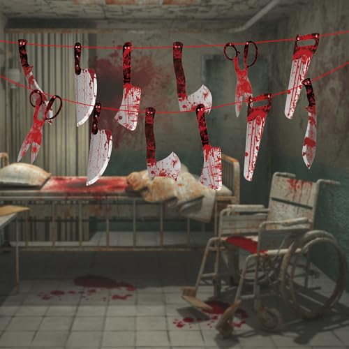 OHOME Halloween Party Decorations - 12 Pack Hanging Banner