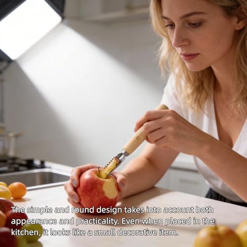 9.66" Stainless Steel Vegetable Corer with Wood Handle - 2 Pack