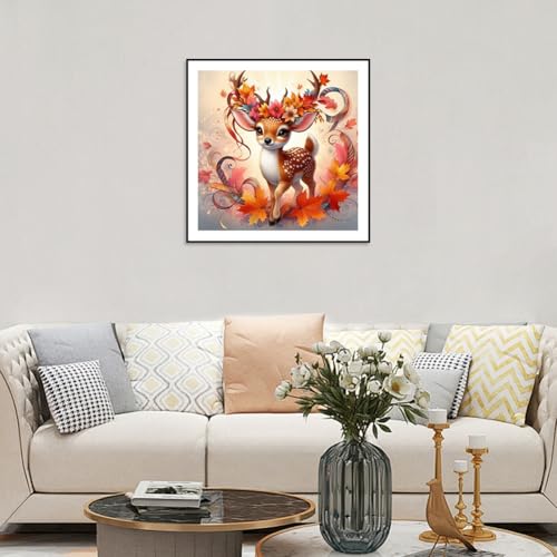 Deer Diamond Painting Kit for Adults - Full Drill 12x12 Inch