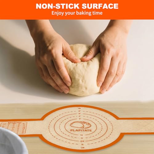 PLAPITATE Silicone Bread Sling for Dutch Oven - 2 Pcs Orange Set