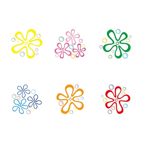 Flower Bubble Hanging Swirl Decorations - 12pcs Ocean Party Supplies