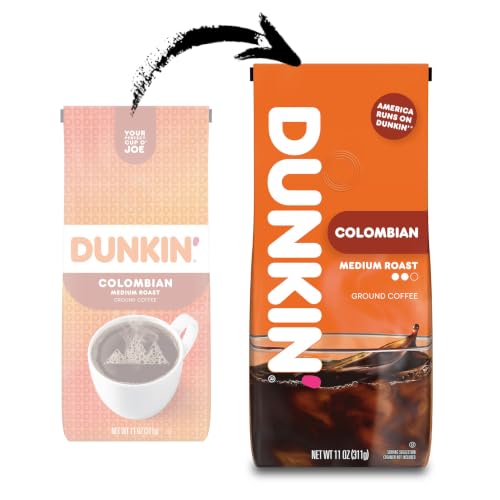 Dunkin’ Colombian Medium Roast Ground Coffee - 11 Oz Bag