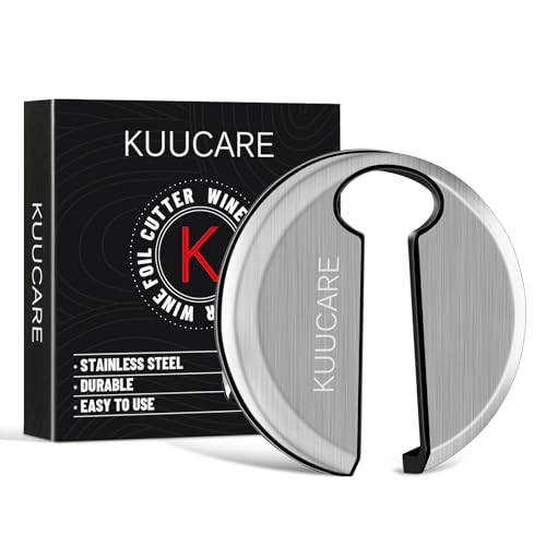 KuuCare Stainless Steel Wine Foil Cutter with Sharp Blades