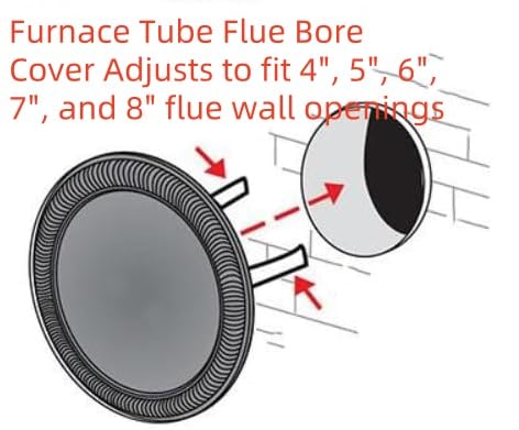 Adjustable Furnace Flue Hole Cover 6719900 for 4-8" Pipes