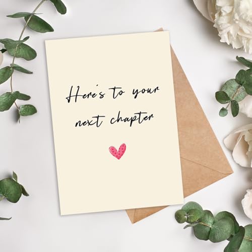 Congratulations Card for Women & Men - Going Away Gift for Coworkers, Variant HZ-041, 5.3 x 8 inches, Eco-Friendly Recycled Paper