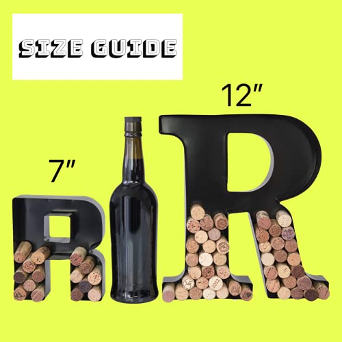 Letter N Metal Wine Cork Holder & Keepsake Display with Wall Mount
