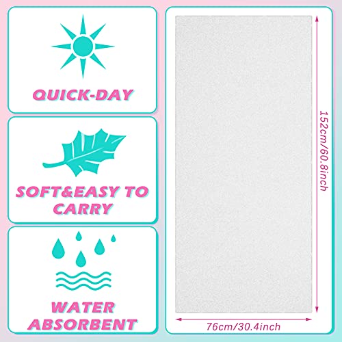 Tatuo 30 x 60 Inch Sublimation Beach Towel - Microfiber DIY Personalizable Large Bath & Pool Towel