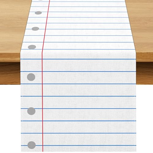 Composition Notebook Table Runner for Teacher Appreciation - 13x72in