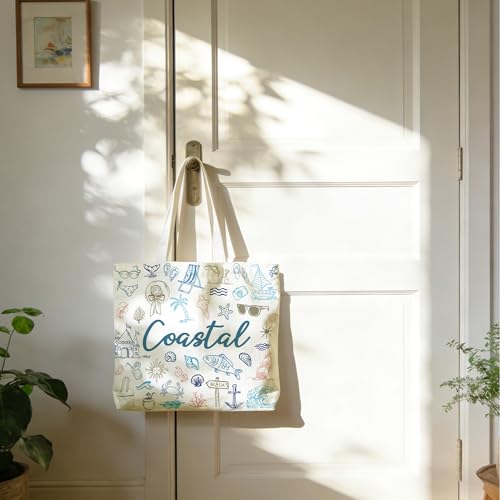 Bgohrd Reusable Tote Bag for Women and Men Work Shopping Grocery