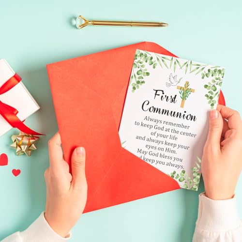 First Communion Gifts for Kids - Christian Confirmation Cards