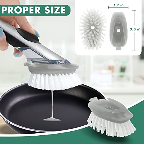 4 Pack Dish Brush Replacement Heads for OXO Soap Dispensing Brush