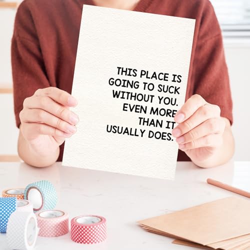 OJsensai Funny Coworker Leaving Card Gift OJ 879 - 8x5.3in