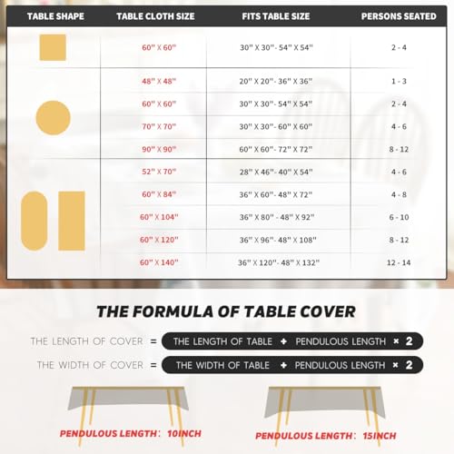 Horaldaily Fall Tablecloth 60 x 84 Inch Rectangular Flower Autumn Harvest Beige