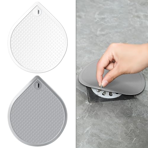 Universal Silicone Bathtub Stopper - 6 Inch Drain Plug (2 Pcs)