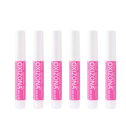 OXIZONA Professional Strong Nail Glue for Press On Nails & Tips - 6Pcs
