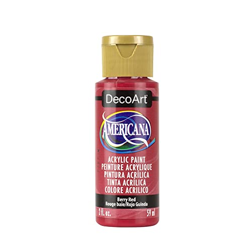 Berry Red Acrylic Paint - 2 Oz, Semi-Opaque, Non-Toxic