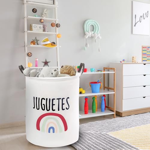 Mziart Kids Laundry Basket - Waterproof & Collapsible 19.7 Inch