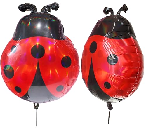 Ladybug Foil Balloons (24x19in) - 2pcs for Parties & Events